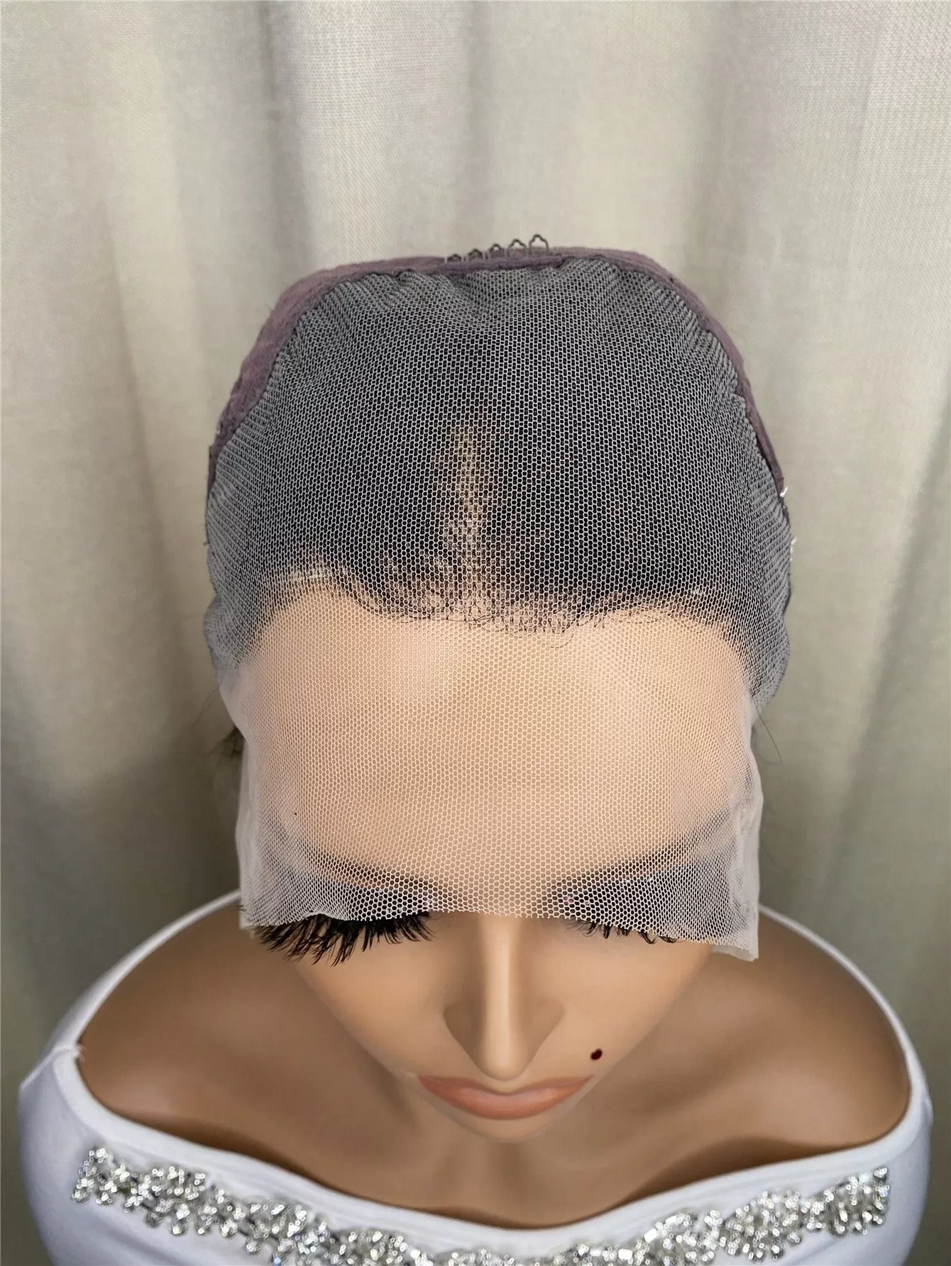 13 X 4 Gray Ombre Lace Front Medium Straight Human Hair Wig