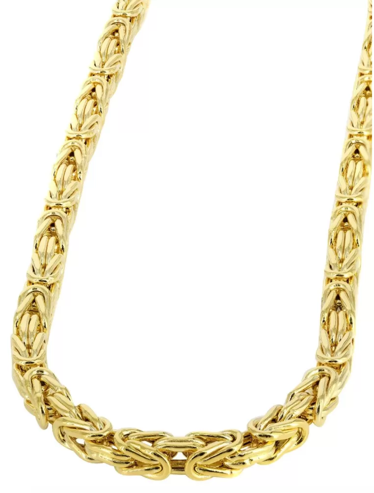 18K Solid Gold Byzantine Chain (3.5 mm)