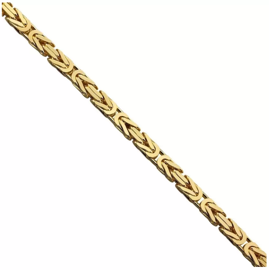 18K Solid Gold Byzantine Chain (3.5 mm)