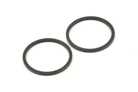 30mm Circle Connectors, 6 Oxidized Brass Black Circle Connectors (30x2x2mm) E010