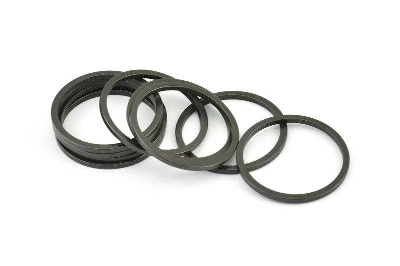 30mm Circle Connectors, 6 Oxidized Brass Black Circle Connectors (30x2x2mm) E010