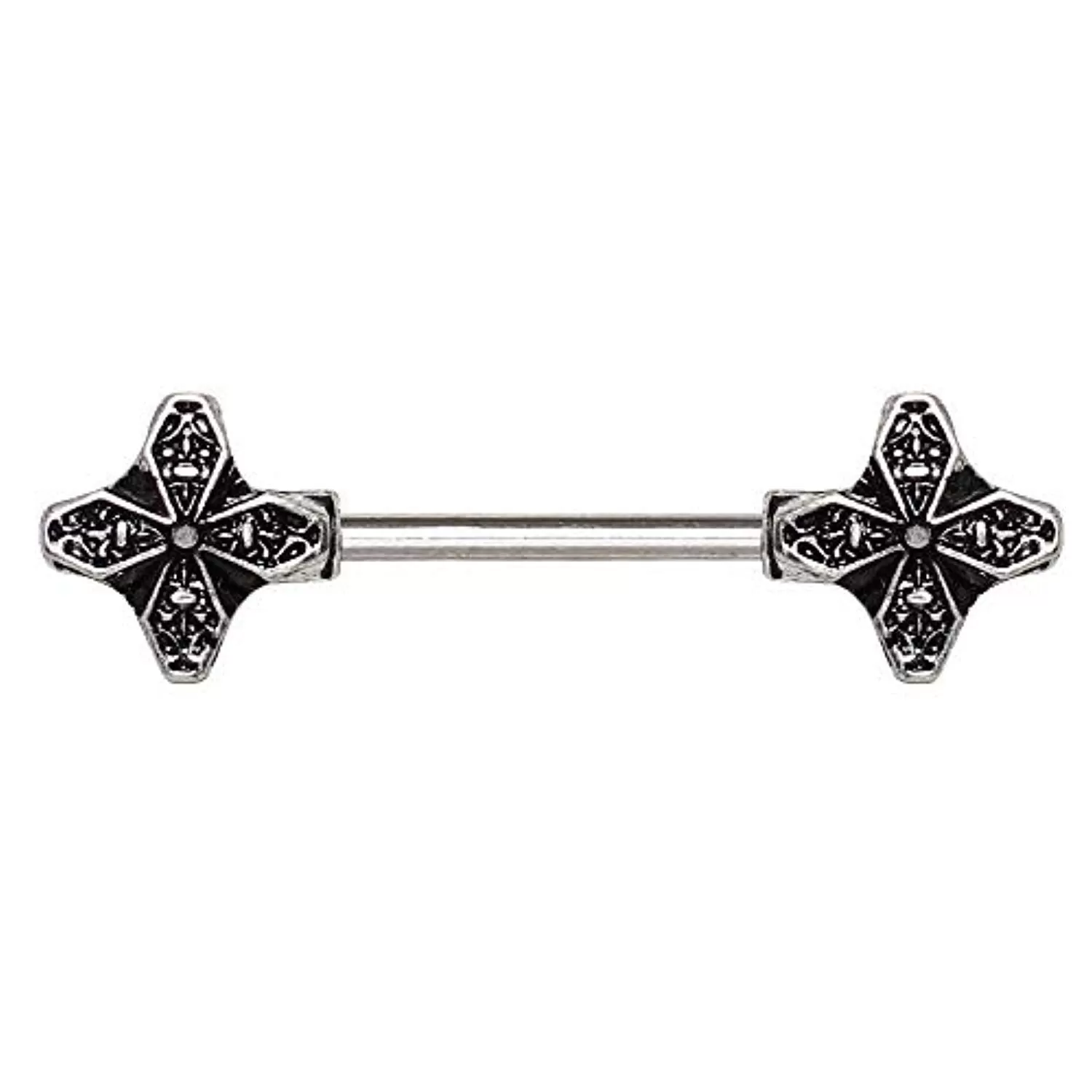 316L Stainless Steel Windmill Flower WildKlass Nipple Bar