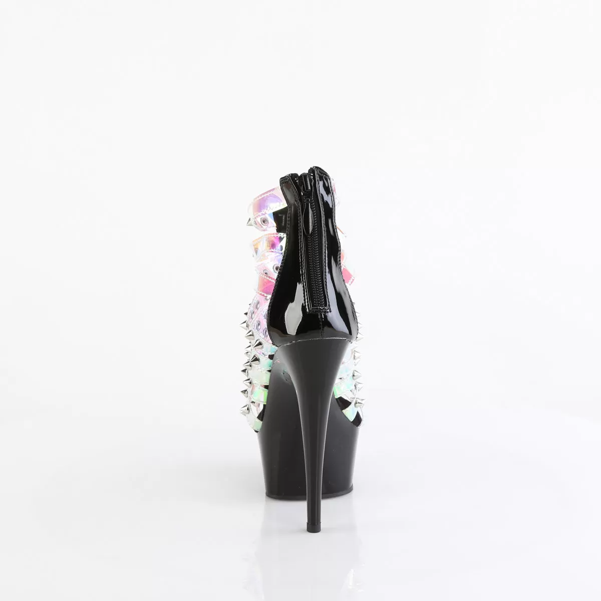 6 Inch Heel DELIGHT-600-9 Holo TPU Black