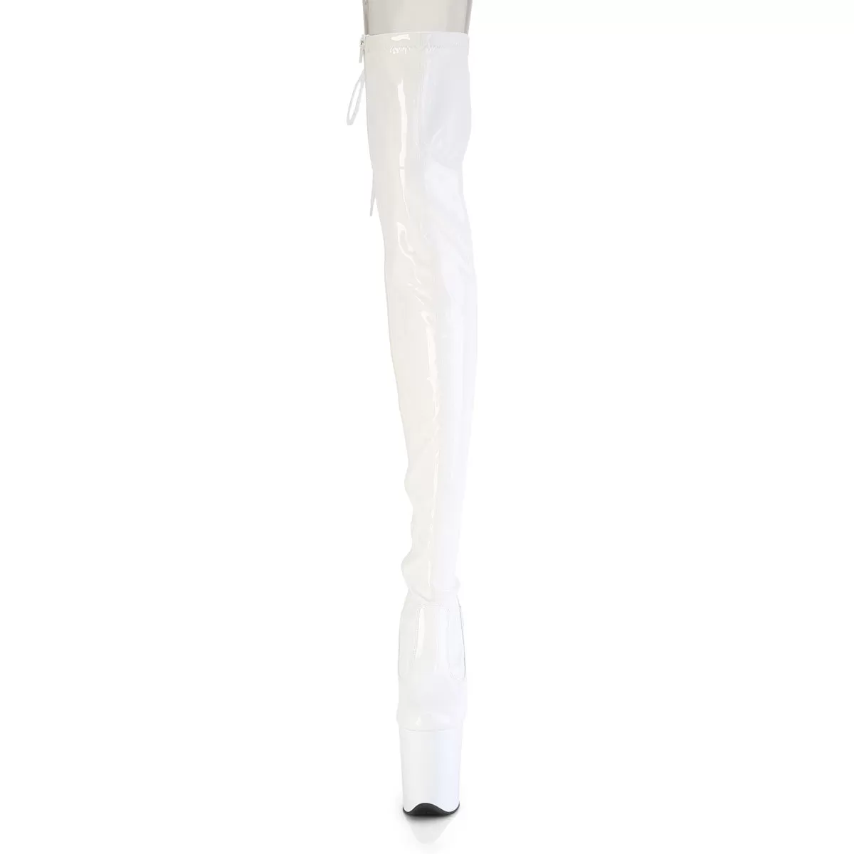 8 Inch Heel FLAMINGO-3850 White Patent