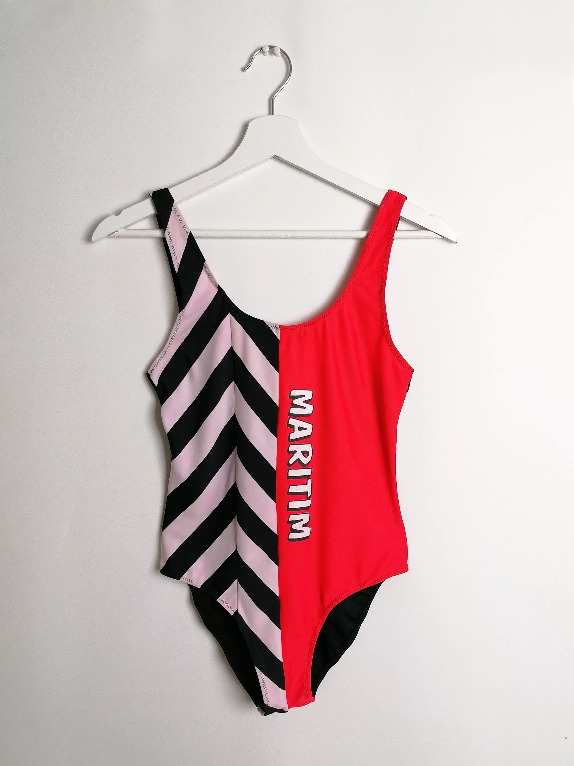 80's Retro Swimsuit Nautical ~ size S-M