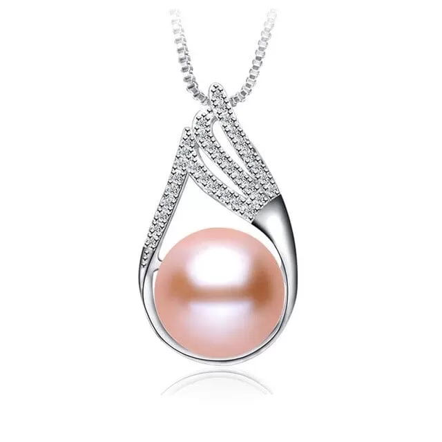 925 Sterling Silver Elegant Pearl Pendant