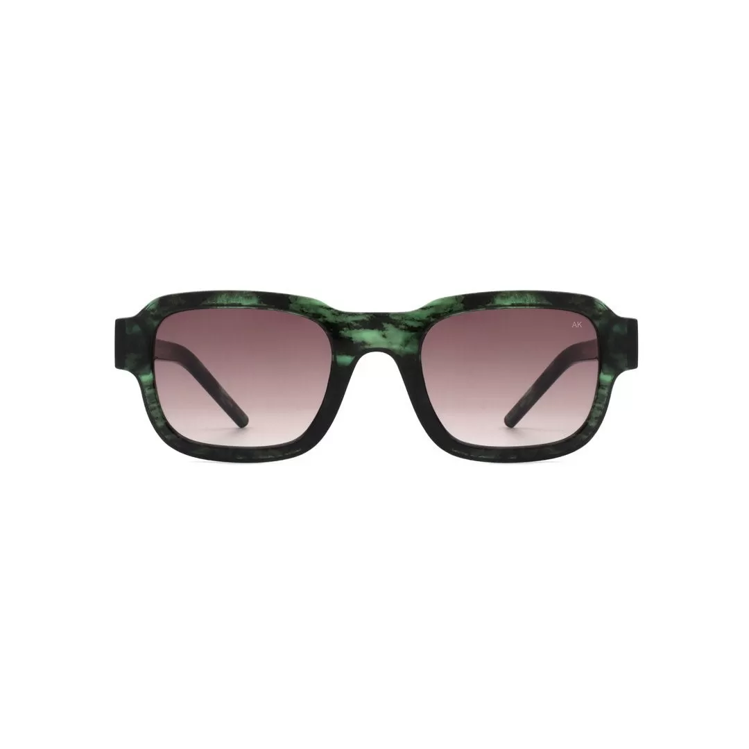 A. Kjrbede sunglasses Halo Green Marble Transparent