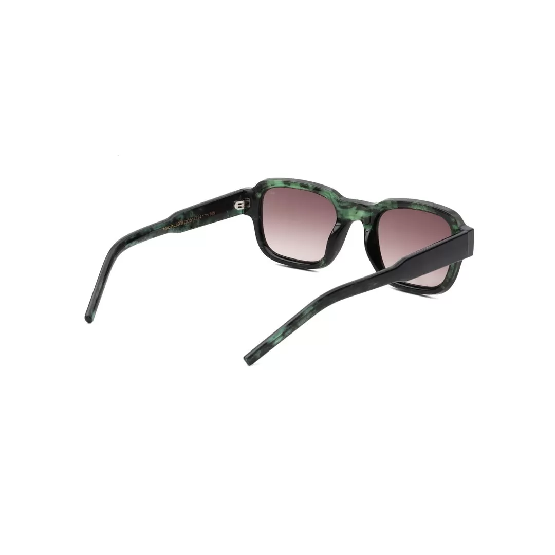 A. Kjrbede sunglasses Halo Green Marble Transparent