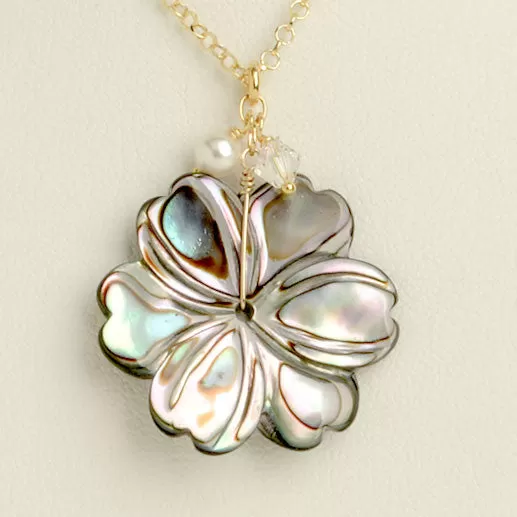 Abalone Flower Necklace