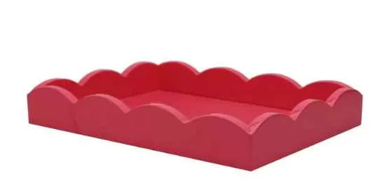 Addison Ross 11x8 Scalloped Tray - Five Colors