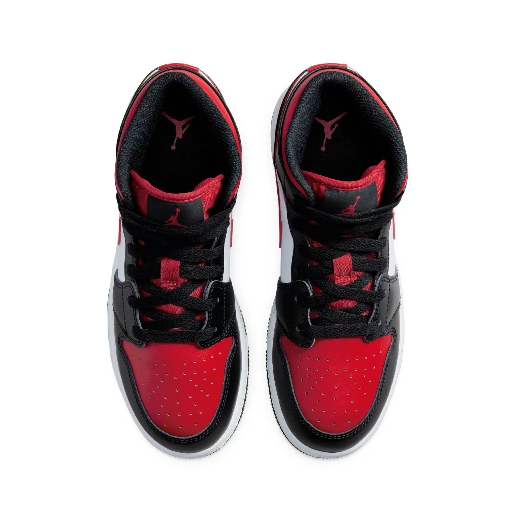 Air Jordan 1 Mid GS  'Black Fire Red'