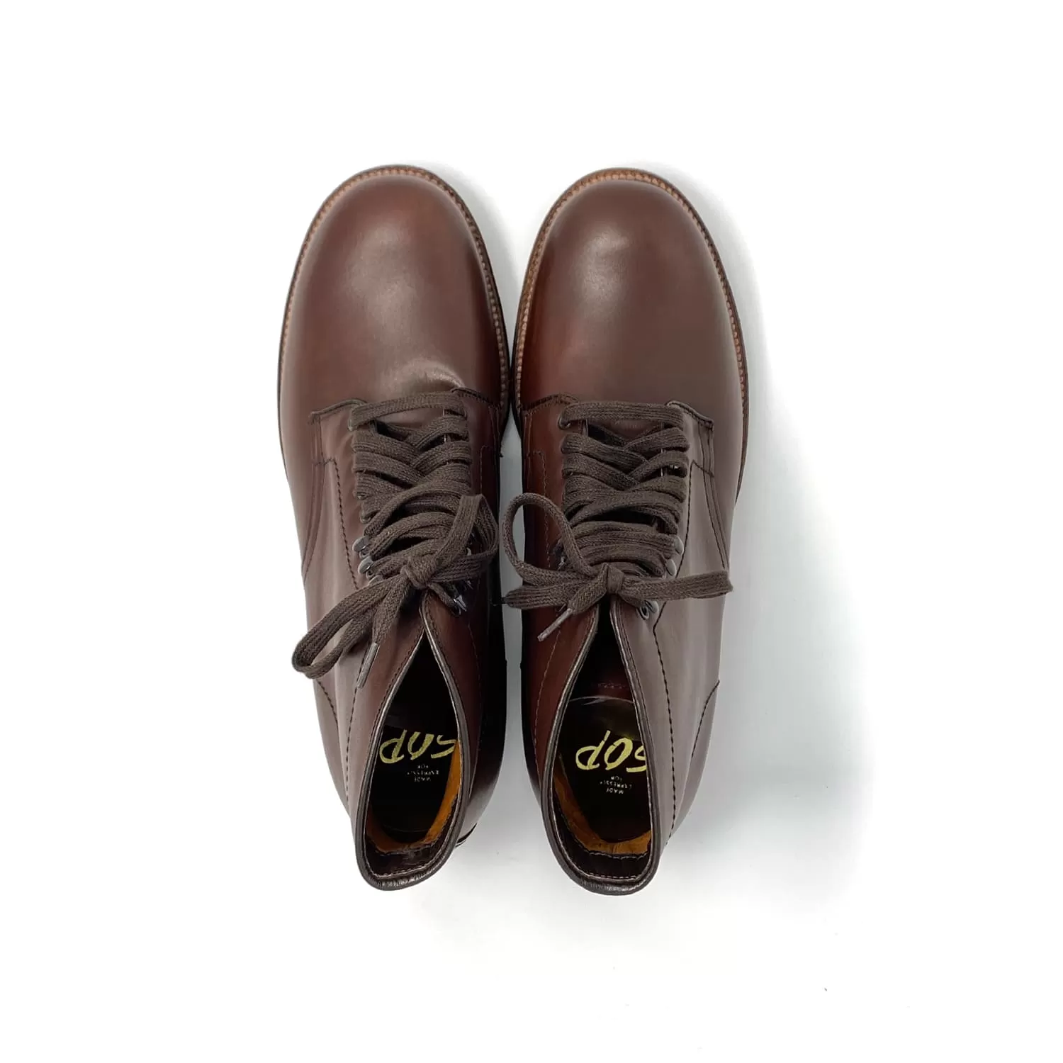 Alden x Snake Oil Provisions Blinder Boot Brown Calfskin