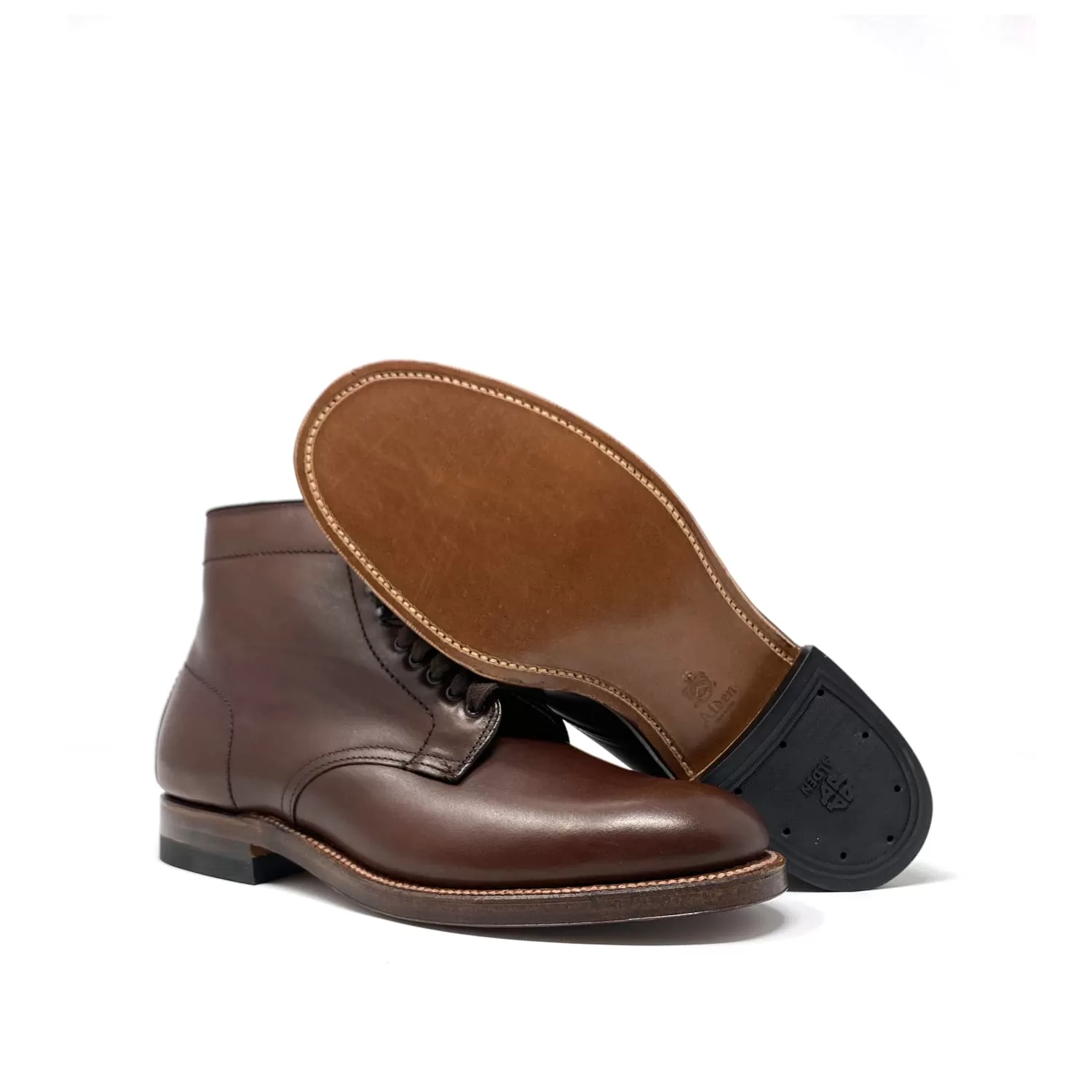 Alden x Snake Oil Provisions Blinder Boot Brown Calfskin