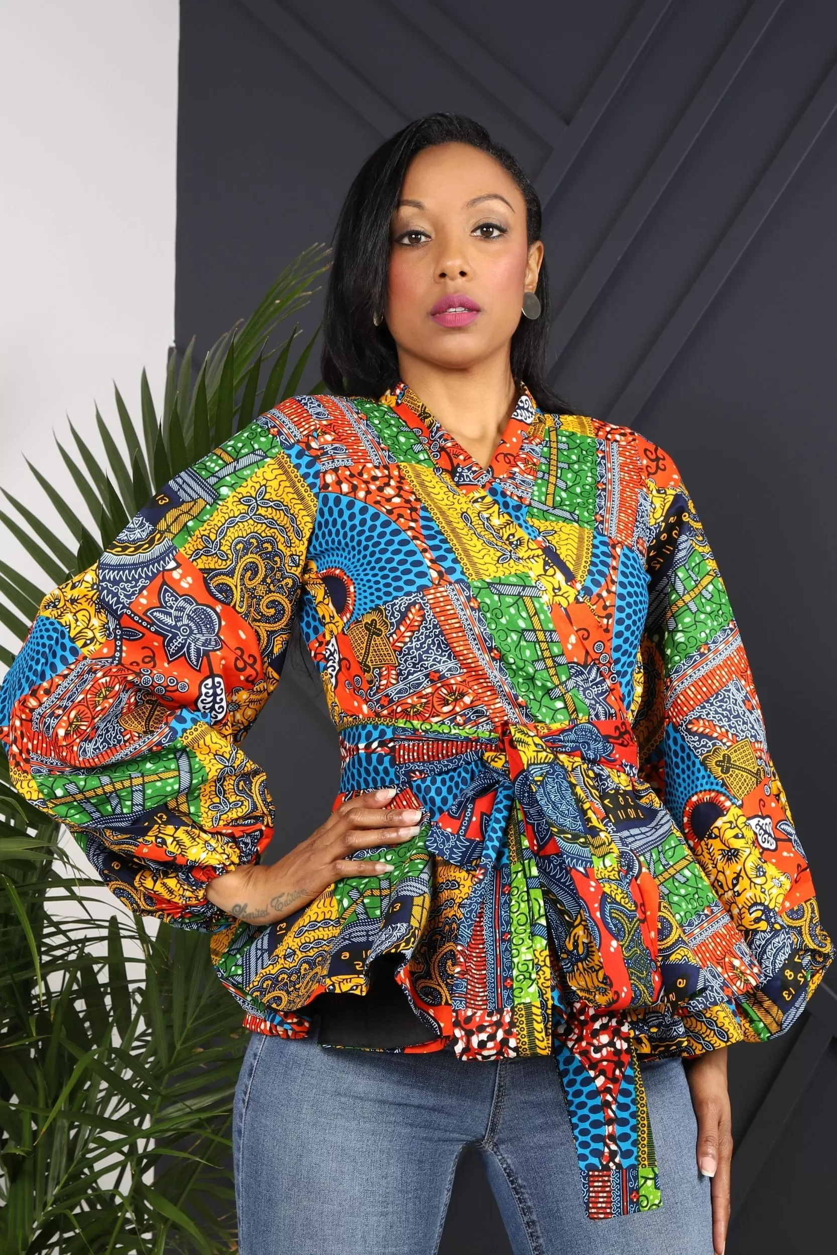 ANAYIS IV AFRICAN PRINT WOMEN'S BLAZER