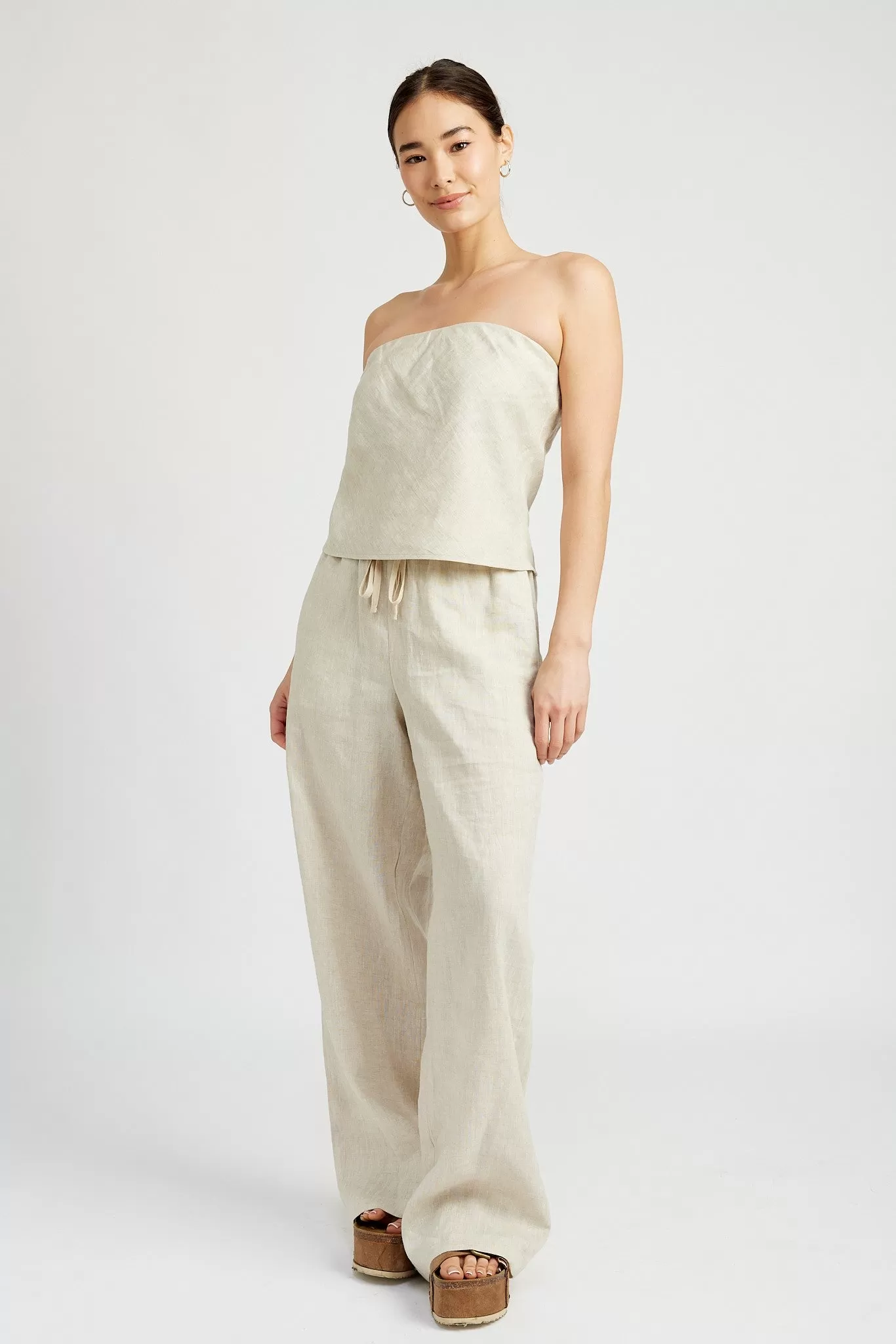 Ash Linen Travel Pants