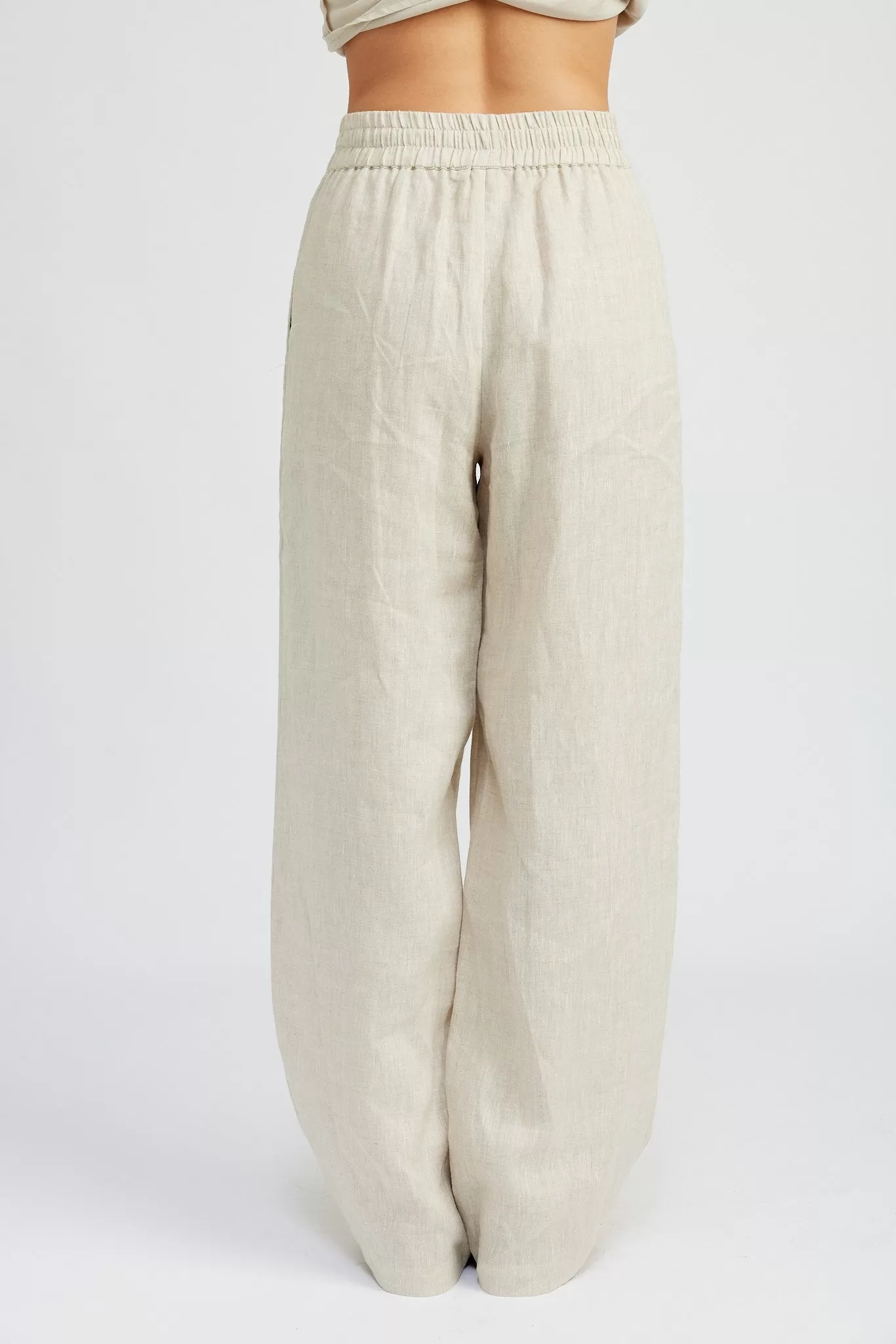 Ash Linen Travel Pants