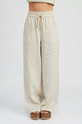 Ash Linen Travel Pants