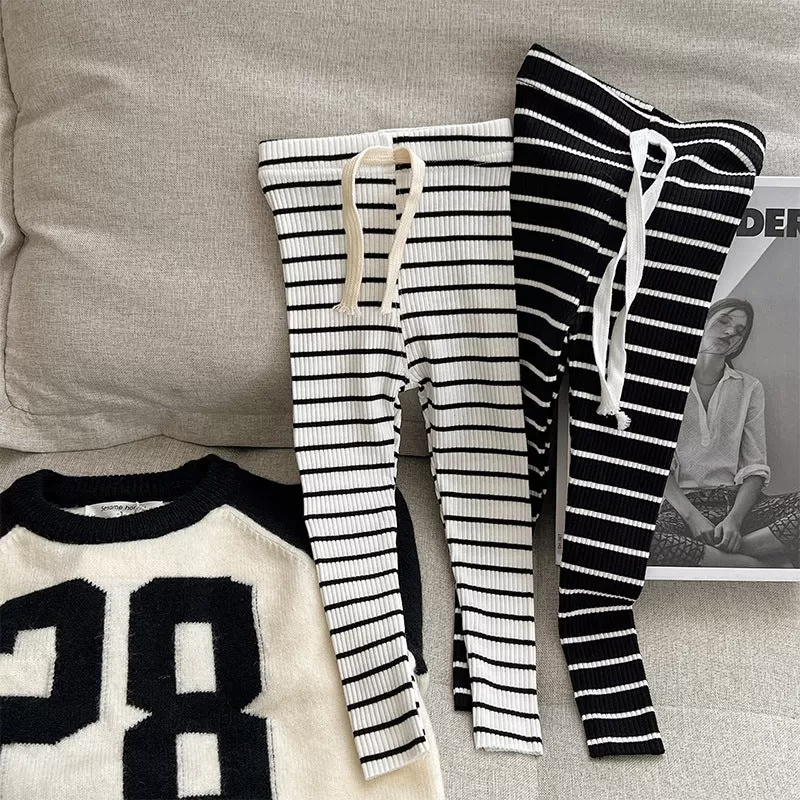 Baby Kid Girls Striped Pants Leggings