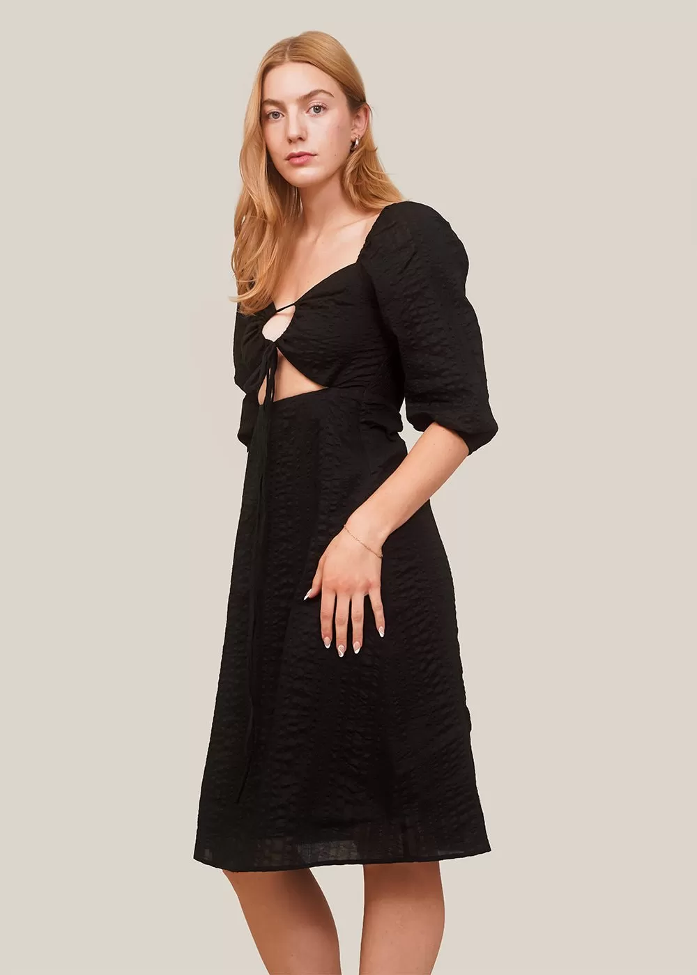 Black Jules Midi Dress