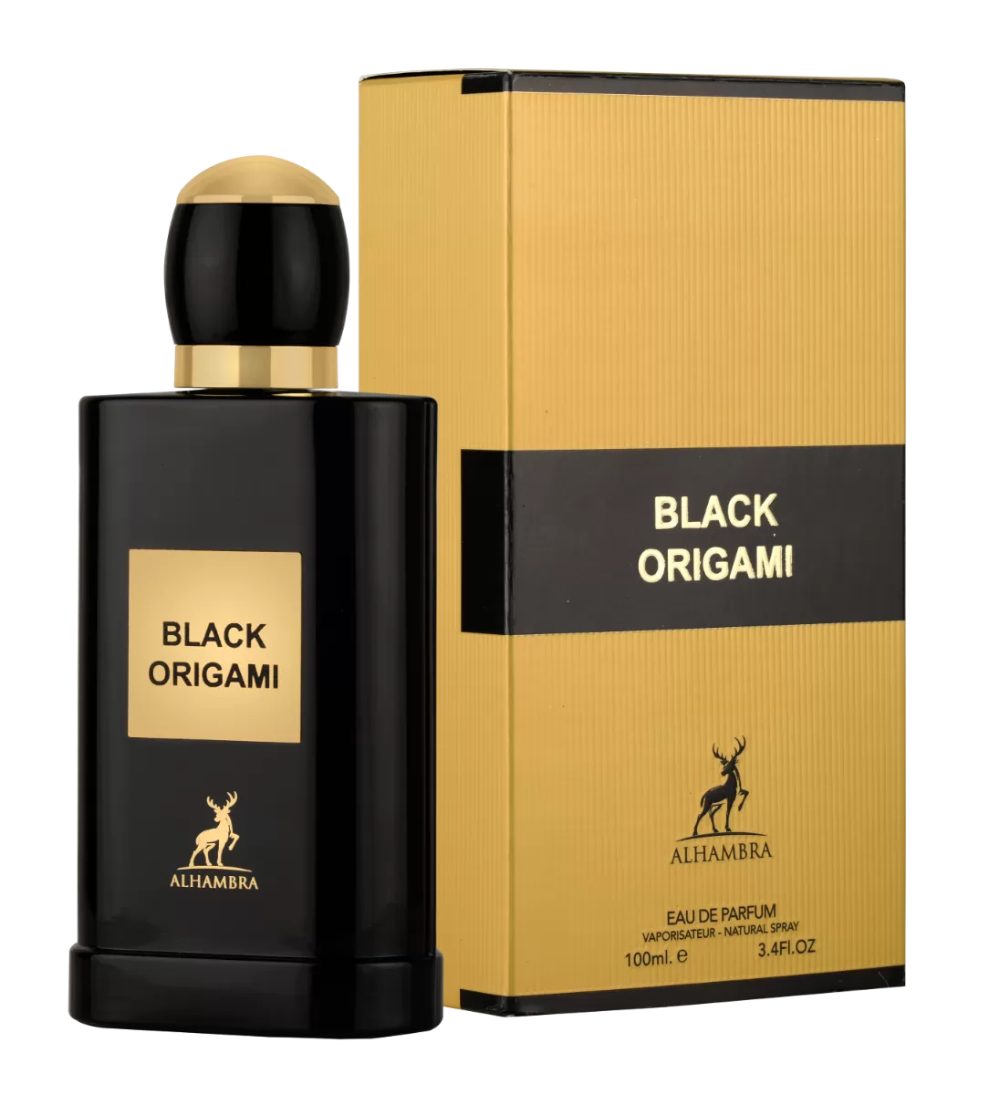 Black Origami By Maison Alhambra Eau De Parfum Spray 3.4 fl oz 100 ml