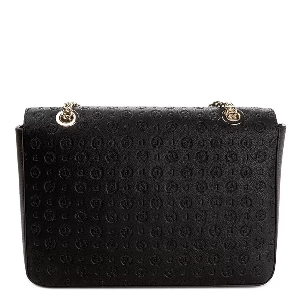 Borsa Donna a Spalla e Tracolla POLLINI Linea Heritage Embossed Nero