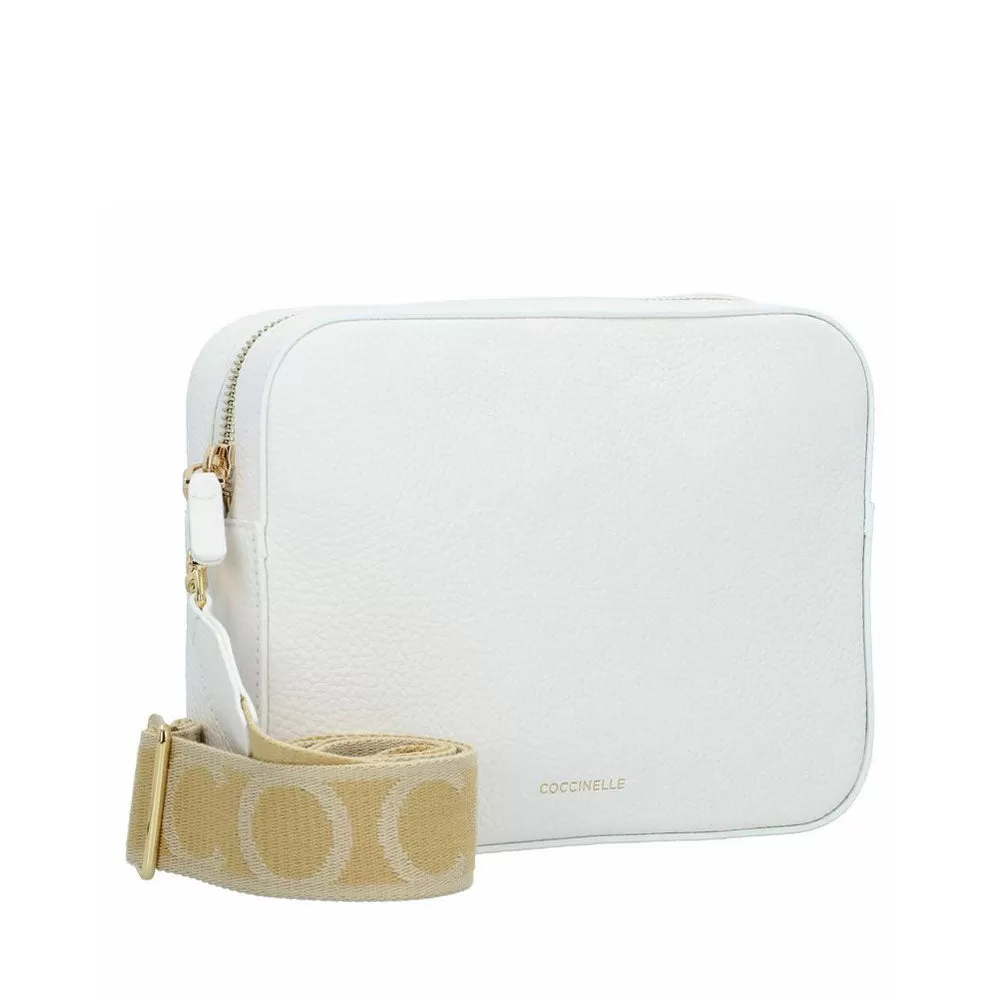 Borsa Donna a Tracolla COCCINELLE Linea Tebe Colore Brillant White