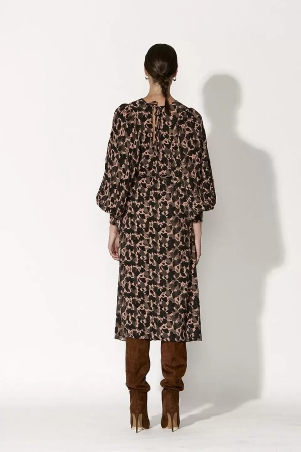 Bound for Glory Black Abstract Animal Dress