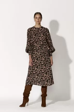 Bound for Glory Black Abstract Animal Dress