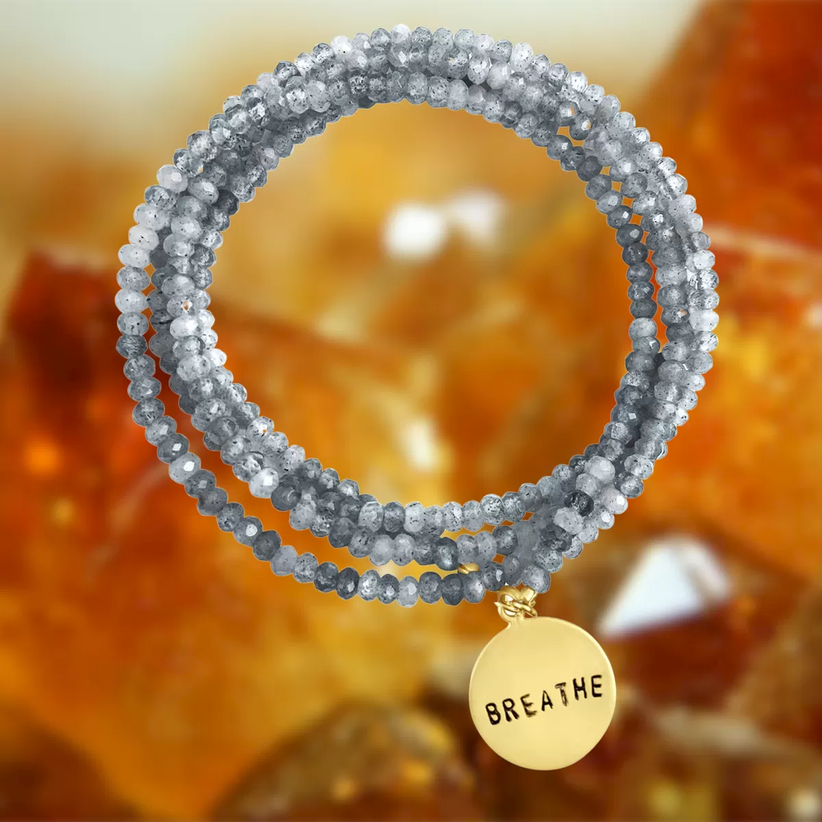 BREATHE Wrap Bracelet with Labradorite to bring amazing Changes in Your Life