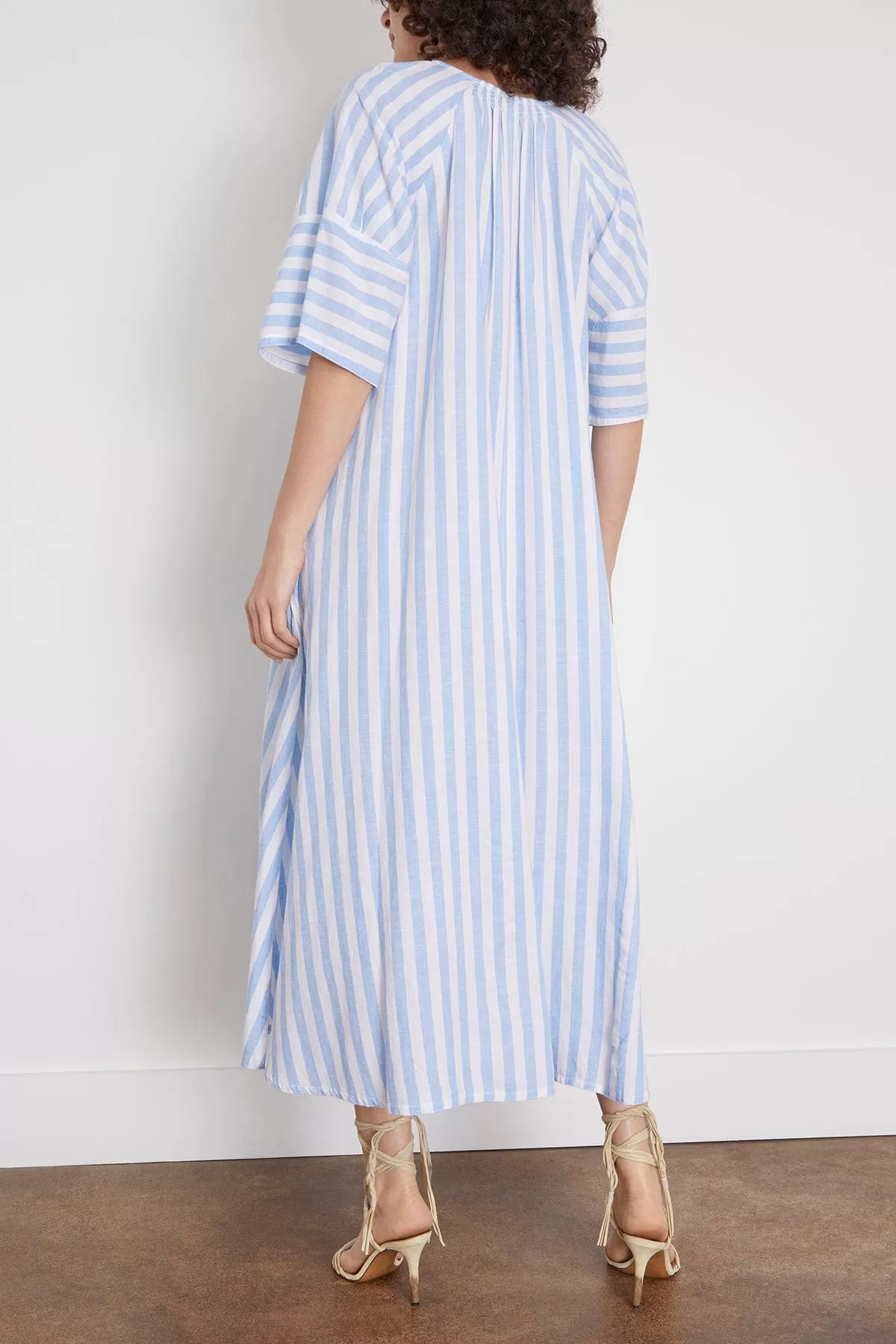 Brooklyn Dress in Bleu/Blanc