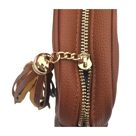 Brown Chic Faux Leather NGIL Crossbody Bag