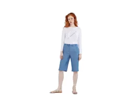 CAFENOIR Pantaloncino Bermuda Pescatora Blu Pervinca JP0024