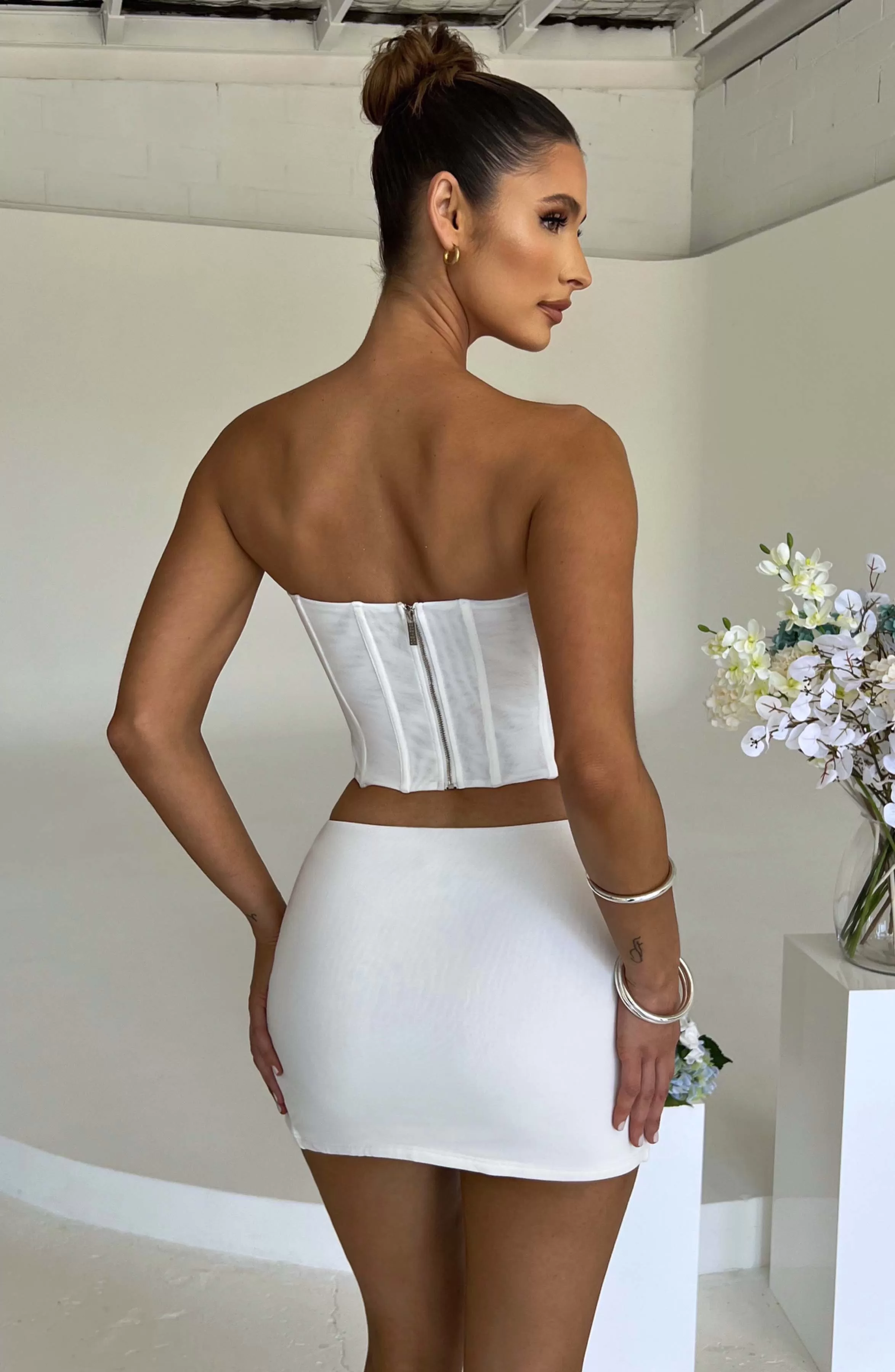 Cami Corset - White