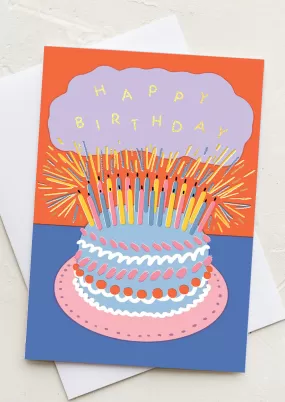 Candle Cake Birthday Card