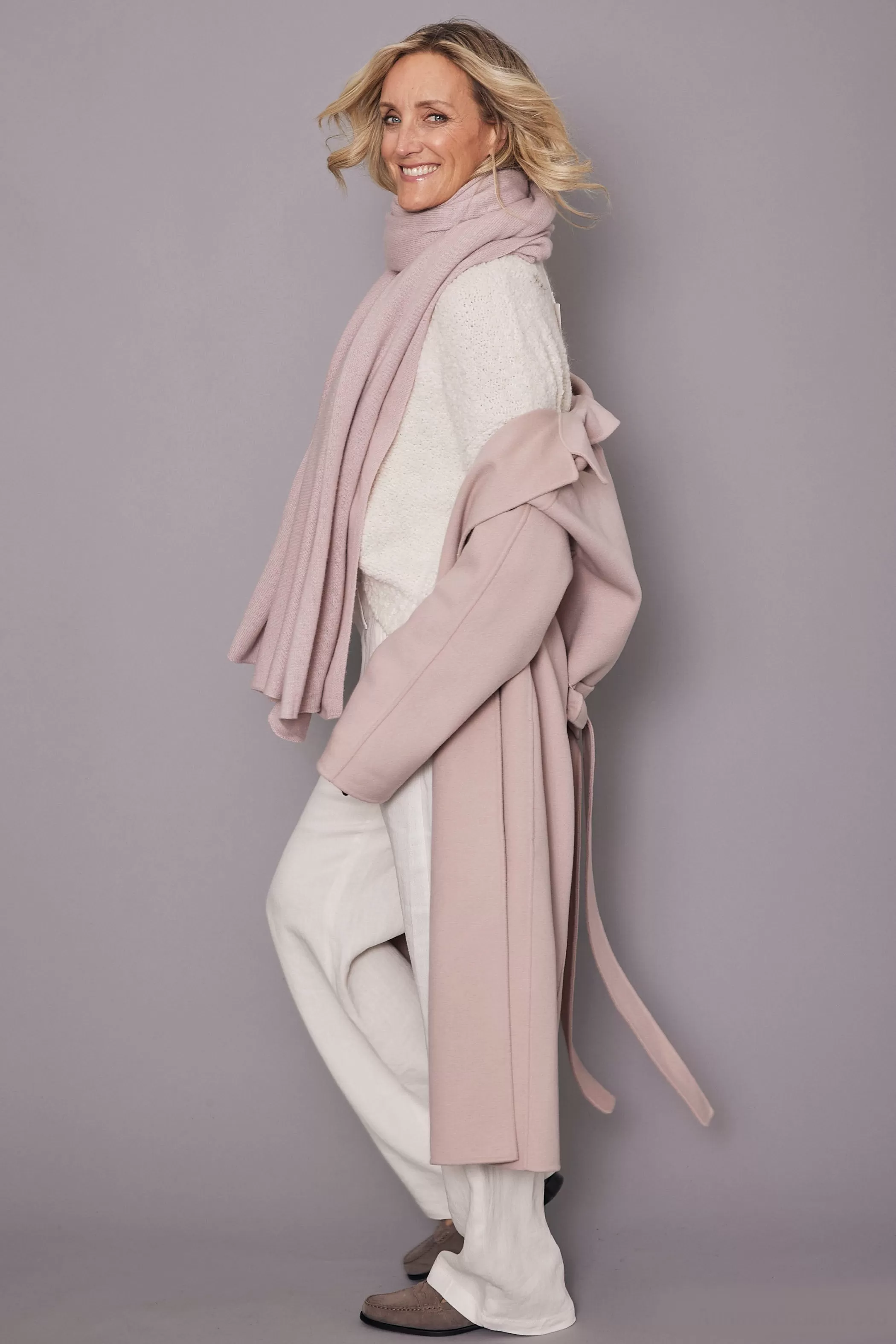 Cashmere Euro Wrap | Dusty Pink