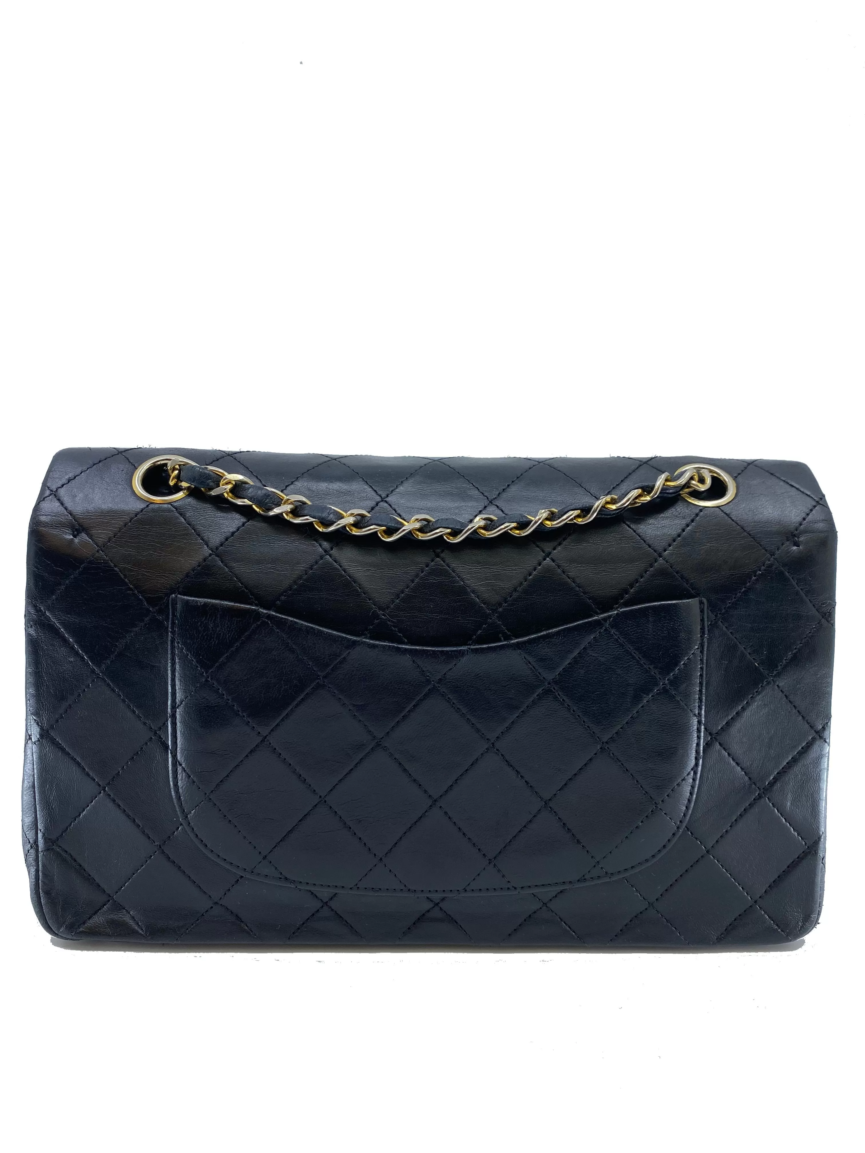 Chanel Vintage Quilted Lambskin Medium Classic Double Flap Bag