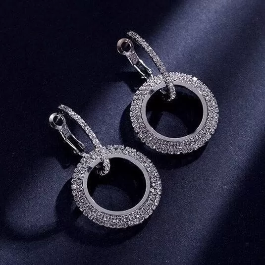 Charming Brilliant European Loop Earrings