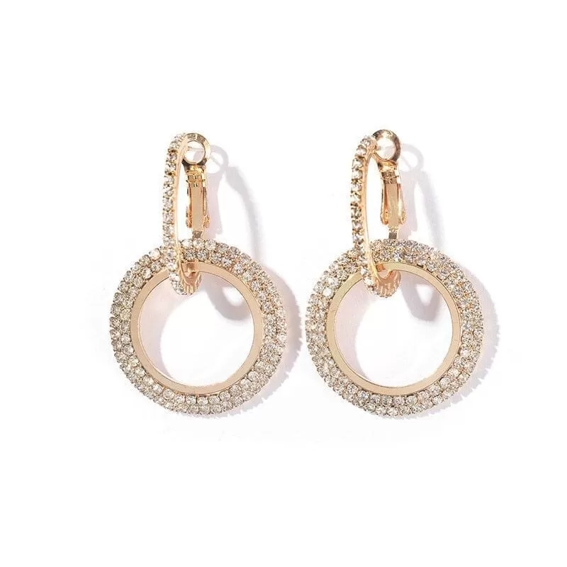 Charming Brilliant European Loop Earrings