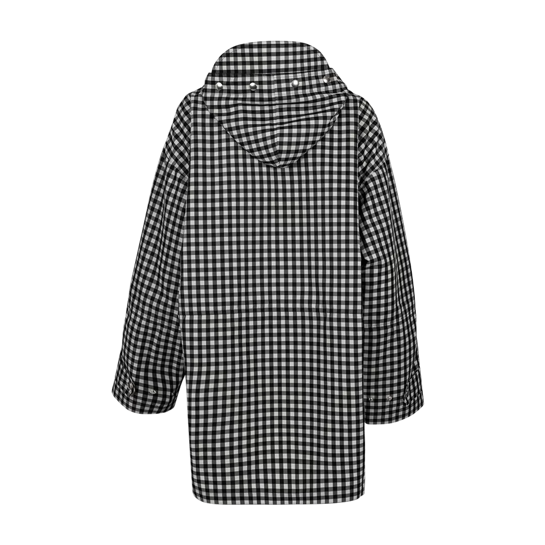 Checked Hooded Jacket