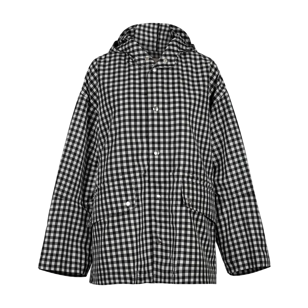 Checked Hooded Jacket