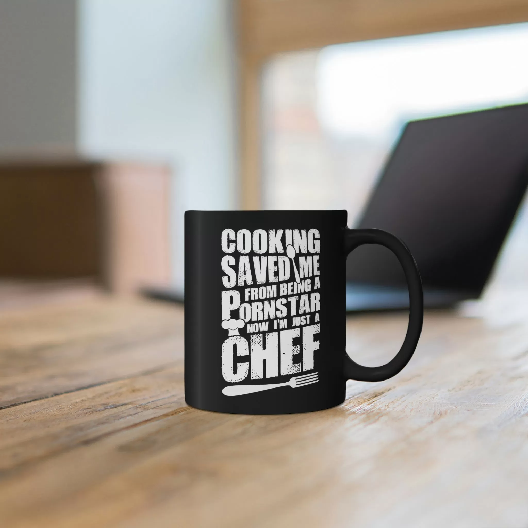 Chef Black Mug Design