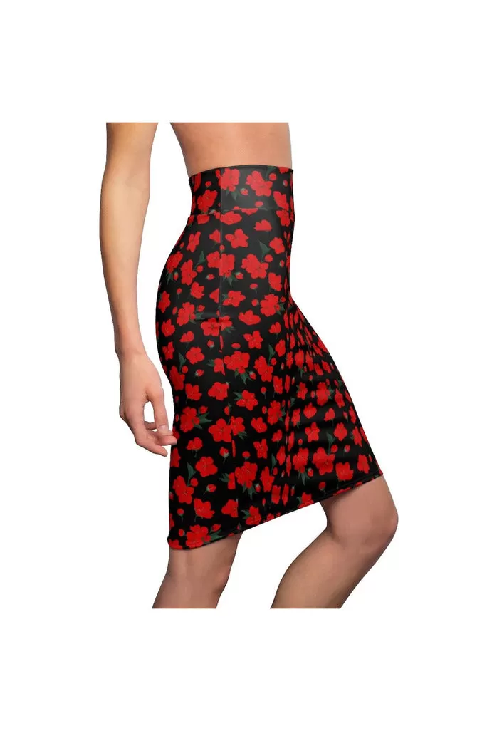 Cherry Chic Women's Pencil Skirt