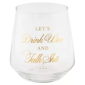 CHIC STEMLESS WINE GLASS LET'S DRINK WINE