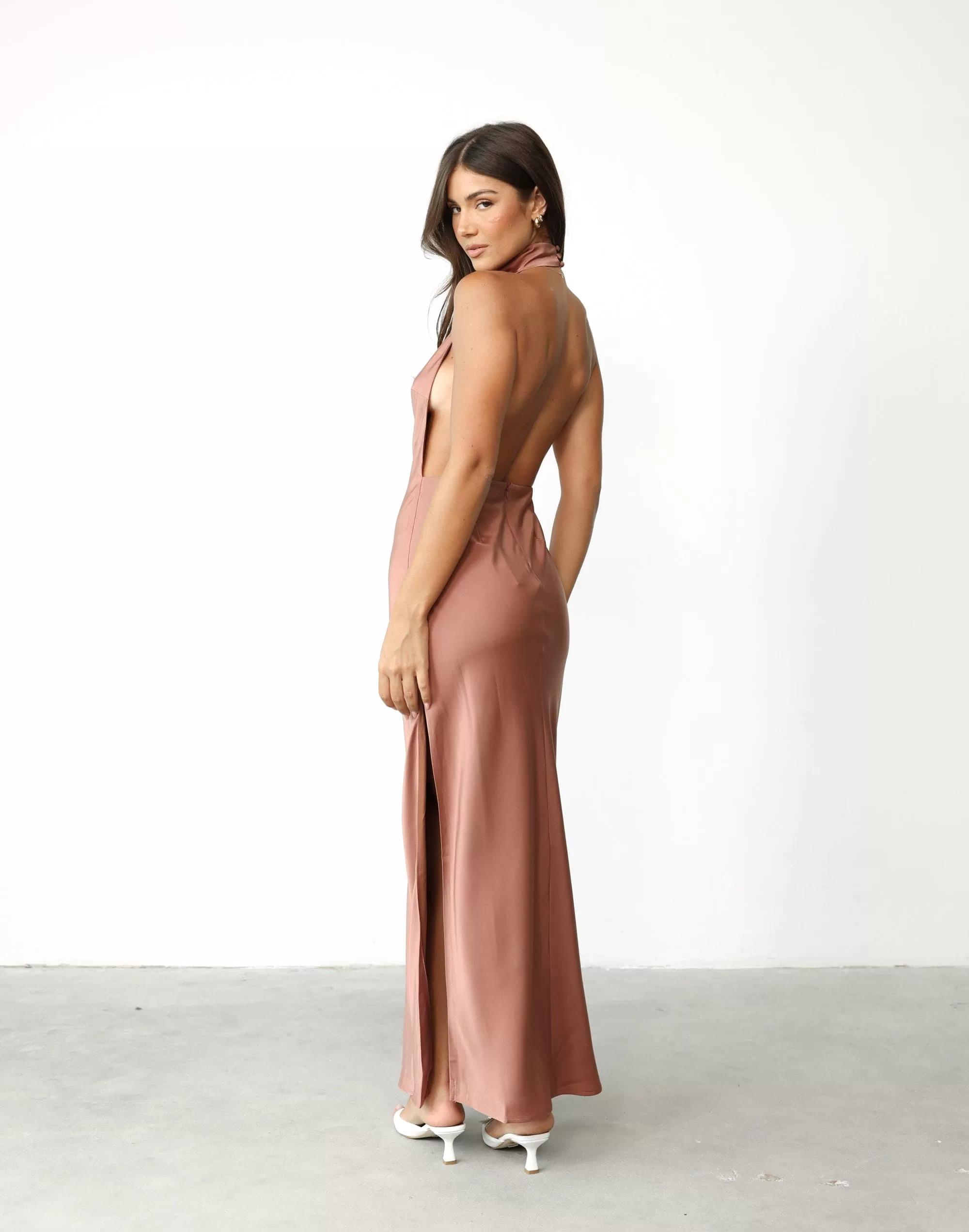 Clara Maxi Dress (Dusty Rose)