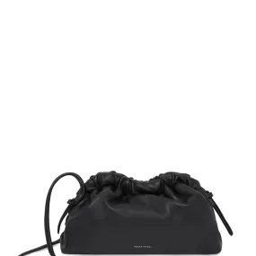 Cloud Clutch Mini Lambskin, Black/Flamma