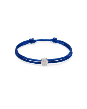 Croyez Monogram Satin Cord Blue | Silver