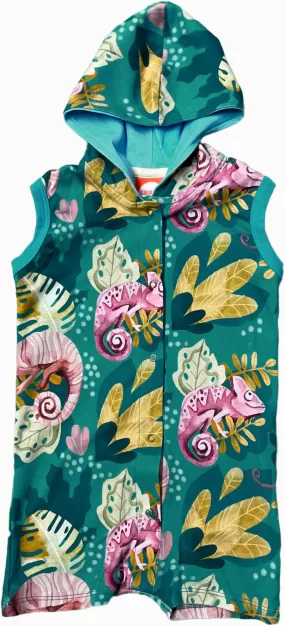 Curious Stories Chameleons Hooded Summer Romper