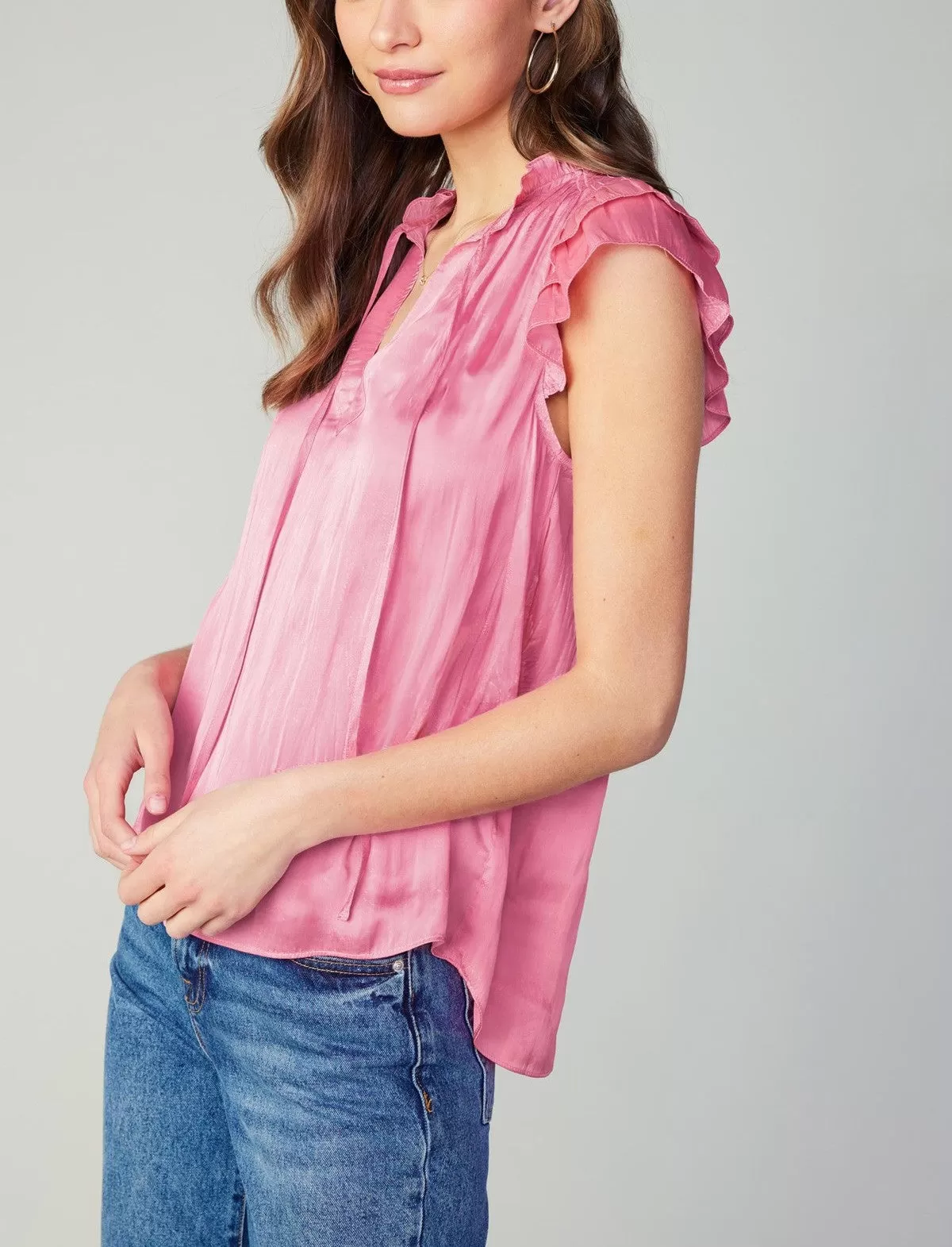 Current Air Smocked Back Blouse