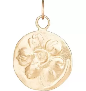 Daffodil Repousse Charm