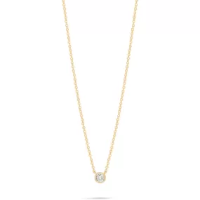 Delicate Round Necklace in 14K Gold over Sterling Silver